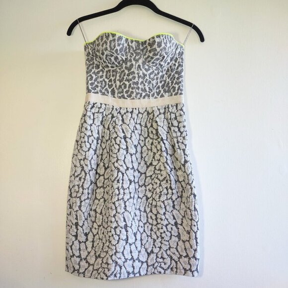 Mathew Williamson Dresses & Skirts - Mathew Williamson Leopard Animal Print Corset Mini Dress  Bodycon Wedding XS